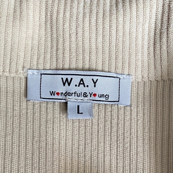 Wonder & Young Women’s Cream Cordury Jacket Size L - Picture 2 of 6